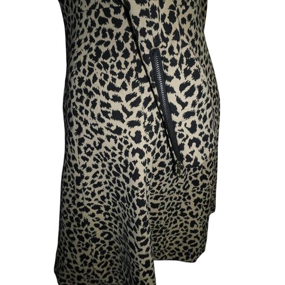 Grace Dane Lewis Women’s Size 4 Leopard Print Zip Front Fit & Flare Jacket Dress - Picture 5 of 7